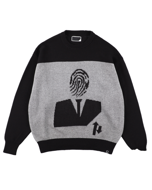 AGENT KNIT SWEATER BLACK