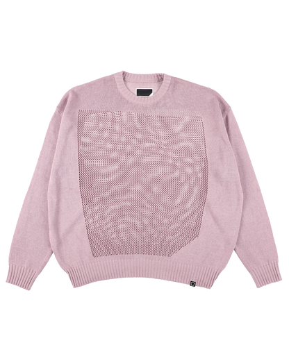 WINDOW WEB SWEATER MOSS PINK