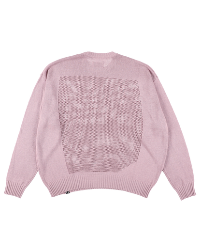 WINDOW WEB SWEATER MOSS PINK