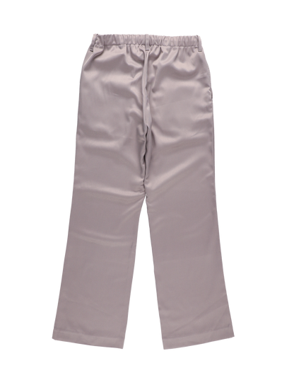 SHOECUT POLY-TWILL TROUSERS GREIGE