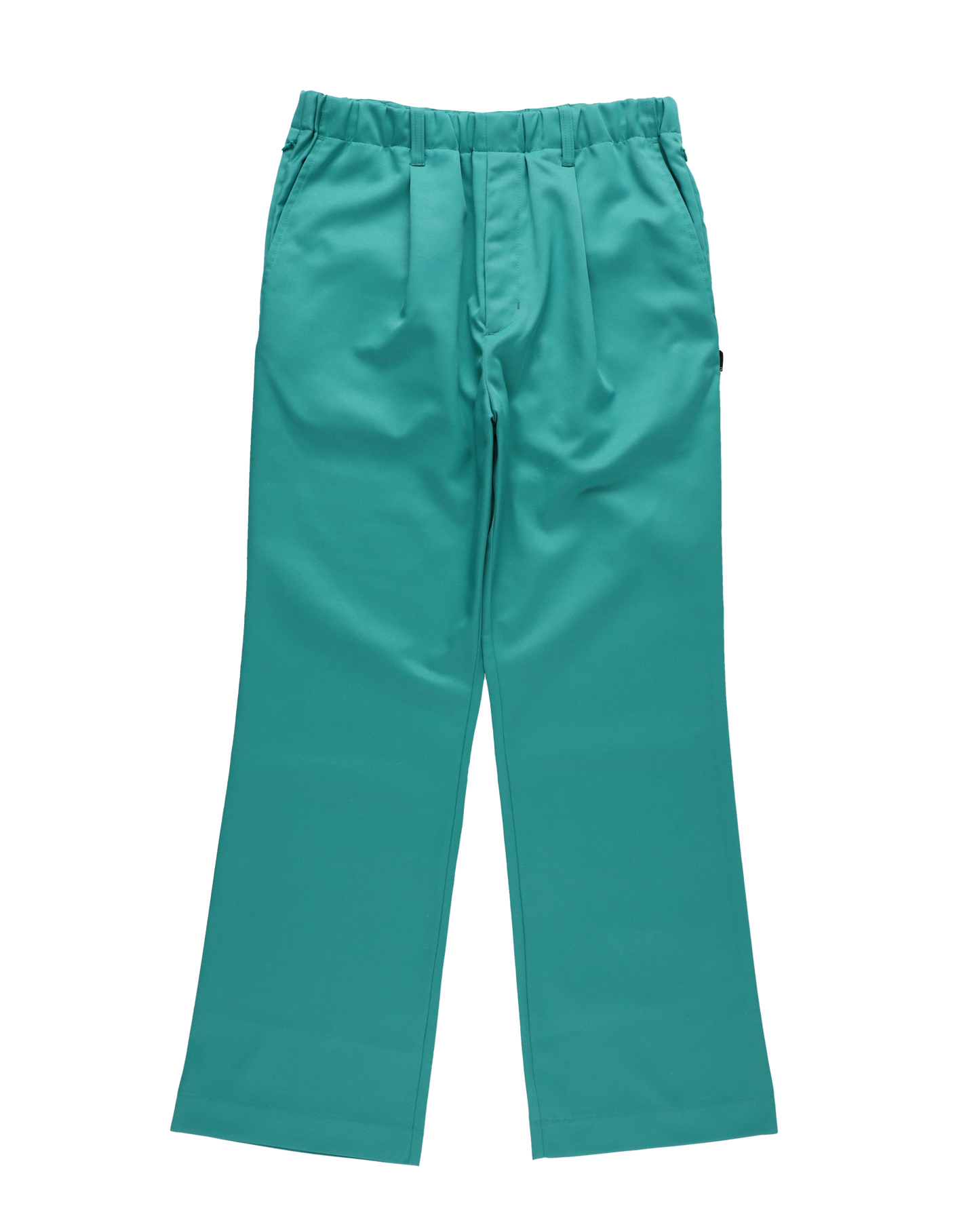 SHOECUT POLY-TWILL TROUSERS GREEN