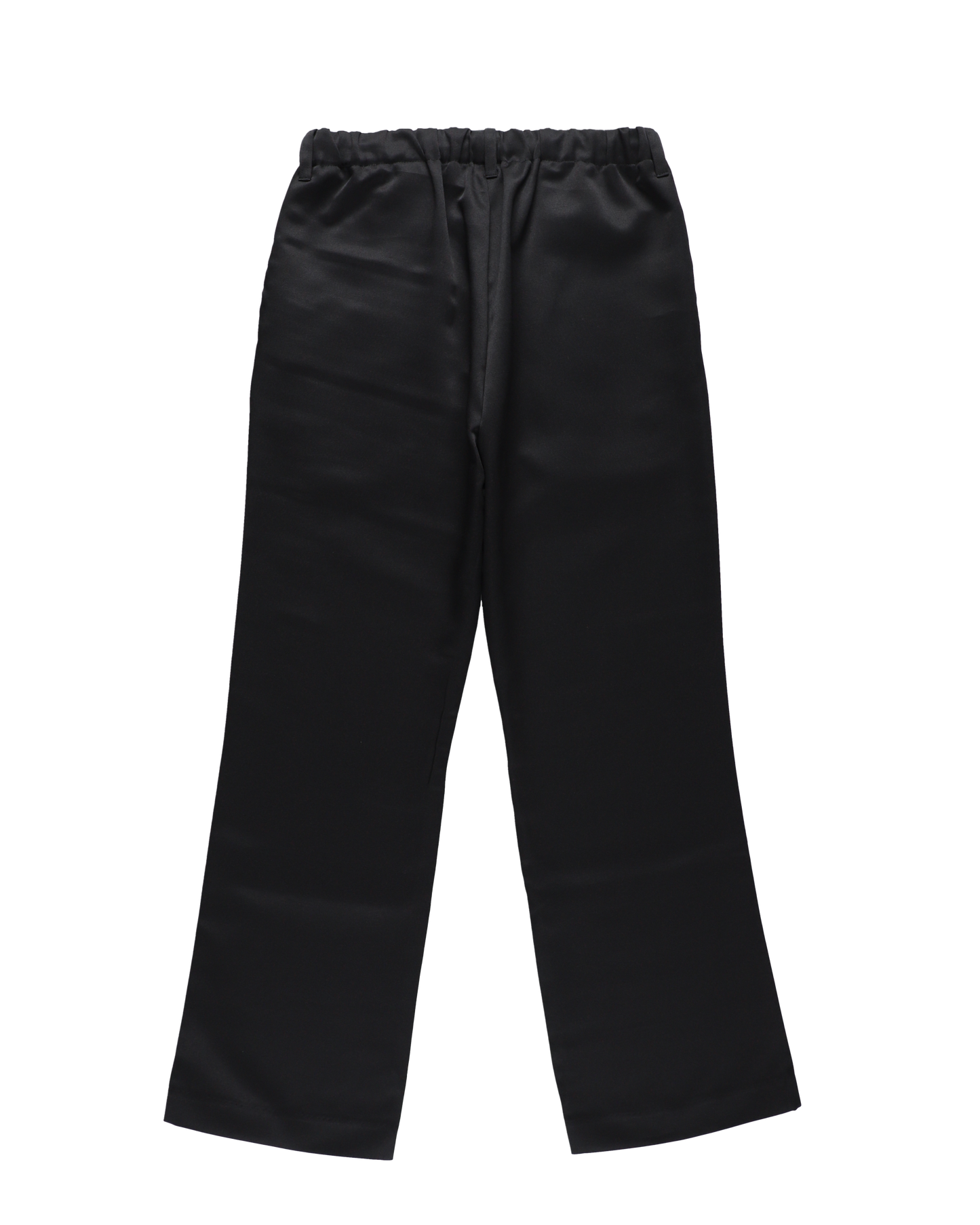 SHOECUT POLY-TWILL TROUSERS BLACK