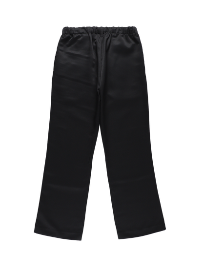 SHOECUT POLY-TWILL TROUSERS BLACK