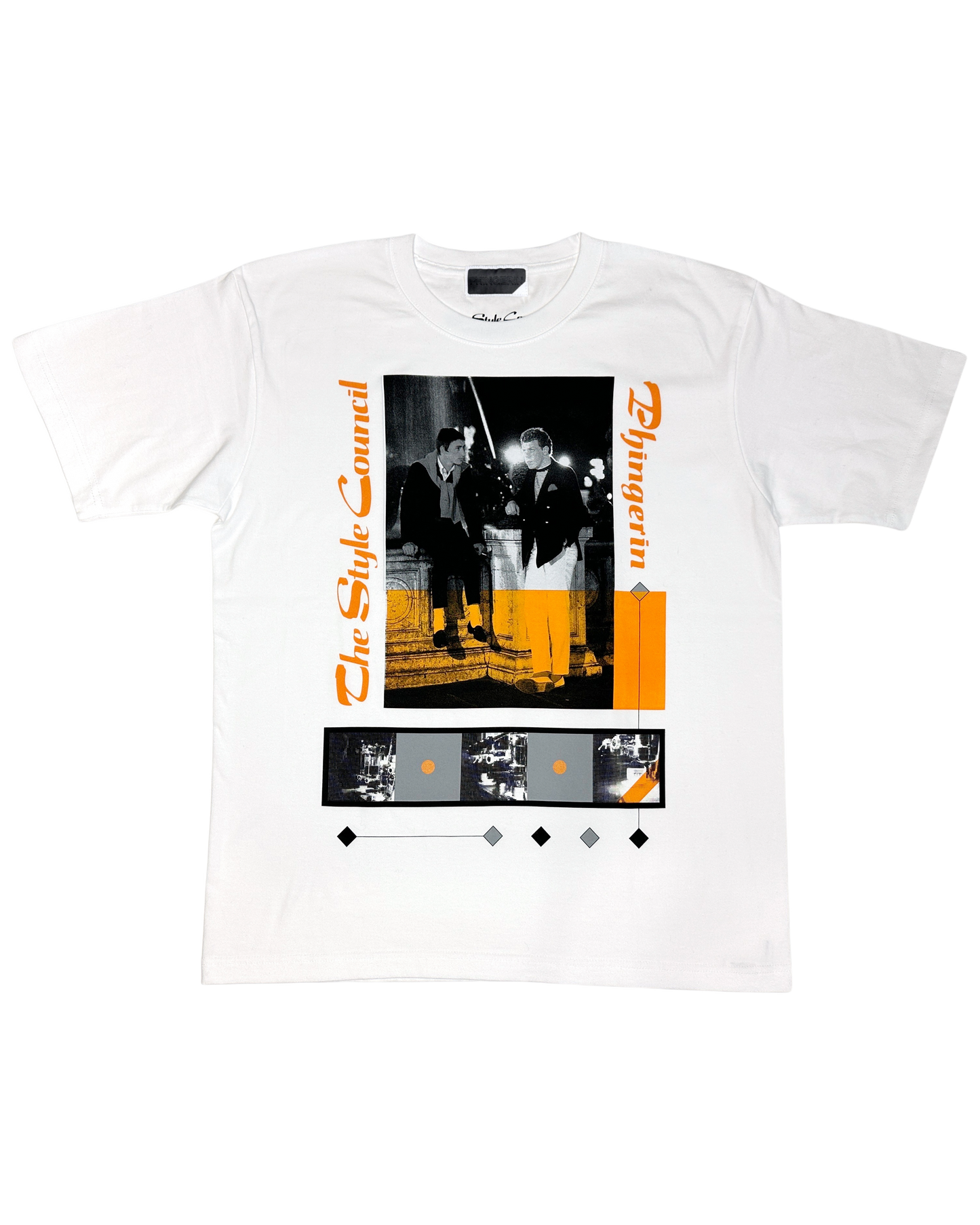 THE STYLE COUNCIL TEE B&Y WHITE