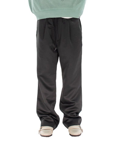 SHOECUT POLY-TWILL TROUSERS BLACK