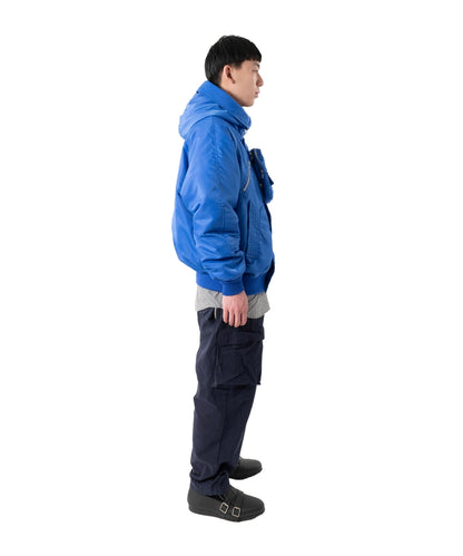 ELEVATION HOODED BOMBER JACKET BLUE