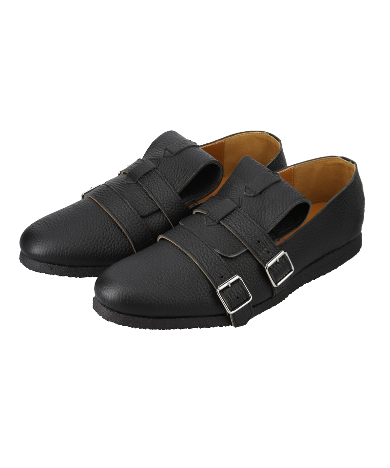 BELT SHOES WHITE BLACK
