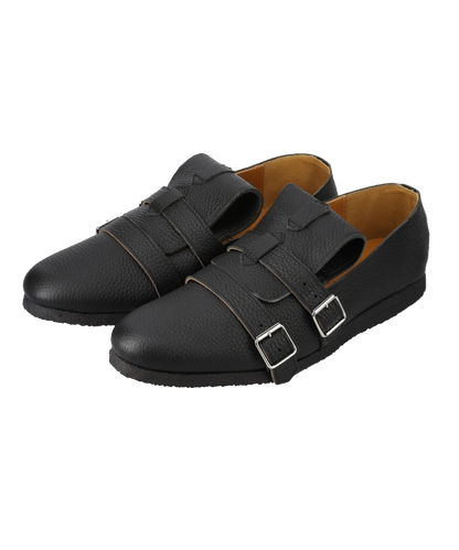 BELT SHOES WHITE BLACK