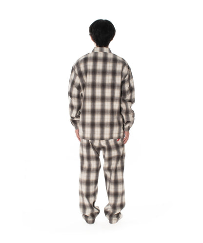 NIGHT SHIRT HOMBRE PLAID BEIGE