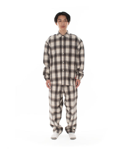 NIGHT SHIRT HOMBRE PLAID BEIGE