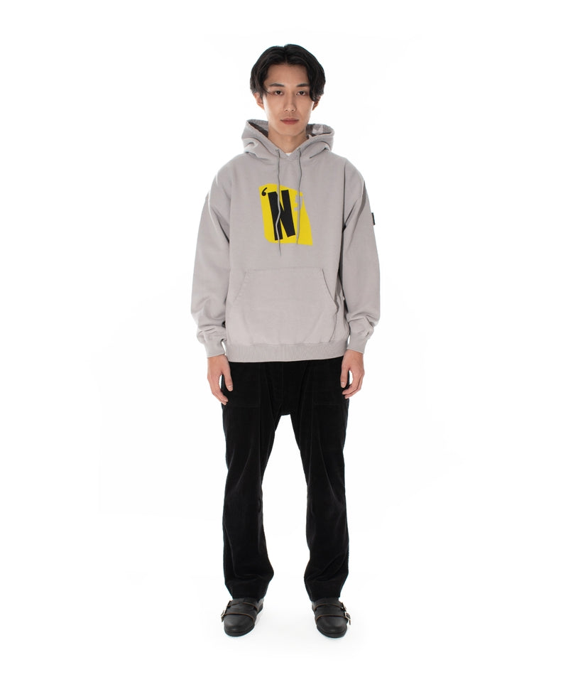 NH X PHINGERIN SWEAT HOODIE LS GREY