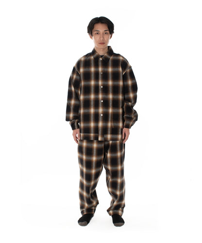 NIGHT SHIRT HOMBRE PLAID BROWN