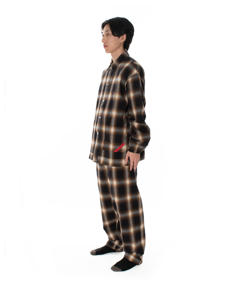 NIGHT SHIRT HOMBRE PLAID BROWN