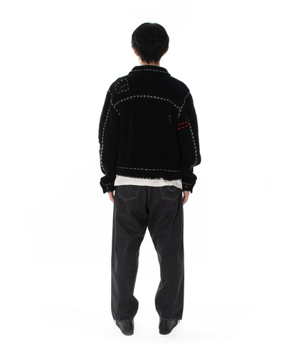 NH X PHINGERIN PG1 SAVAGE KNIT BLACK