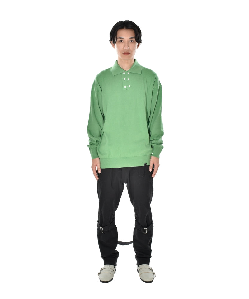 DOUBLE KNIT POLO GREEN