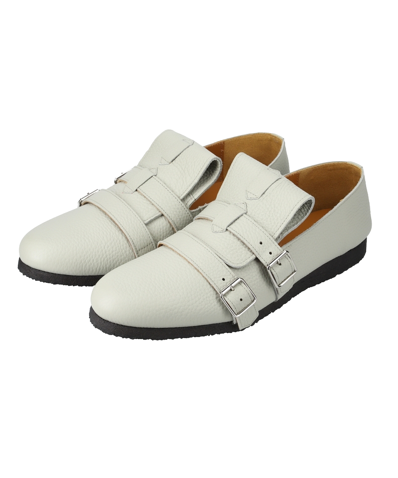 BELT SHOES WHITE BEIGE