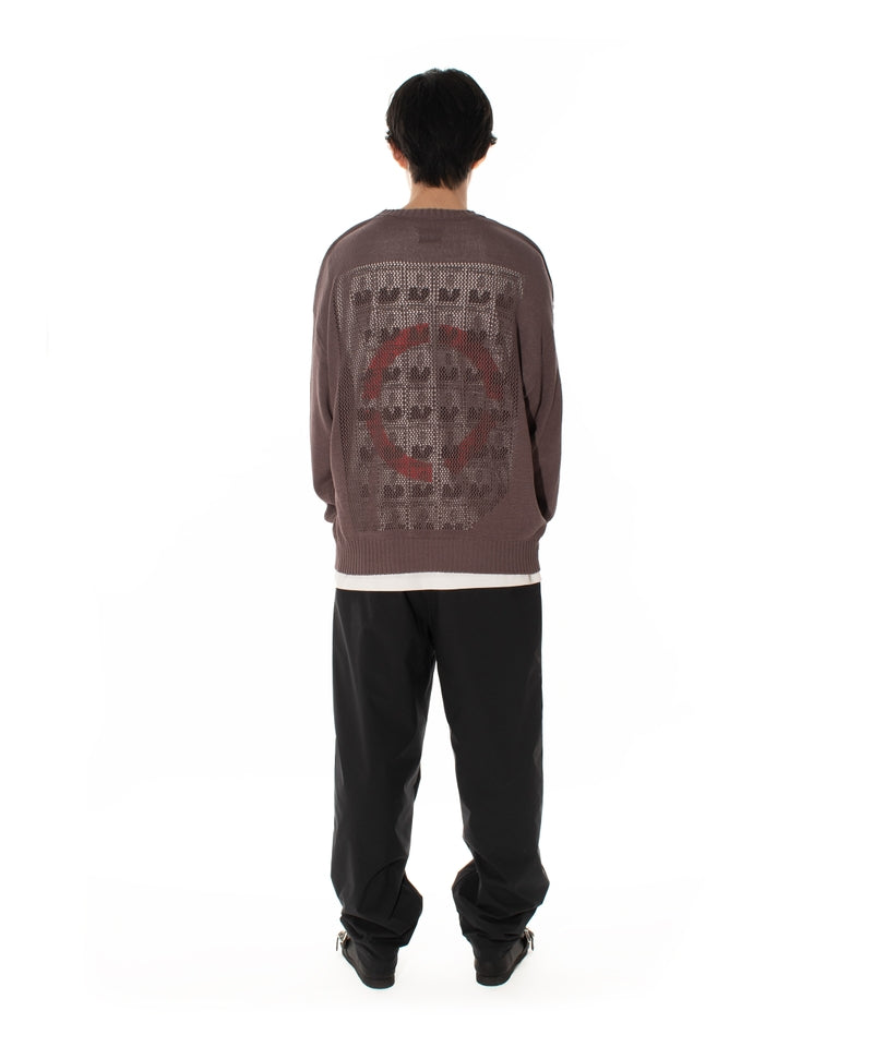 WINDOW WEB SWEATER BROWN