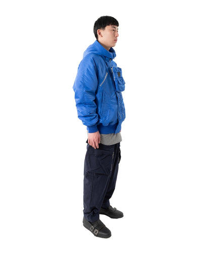 ELEVATION HOODED BOMBER JACKET BLUE