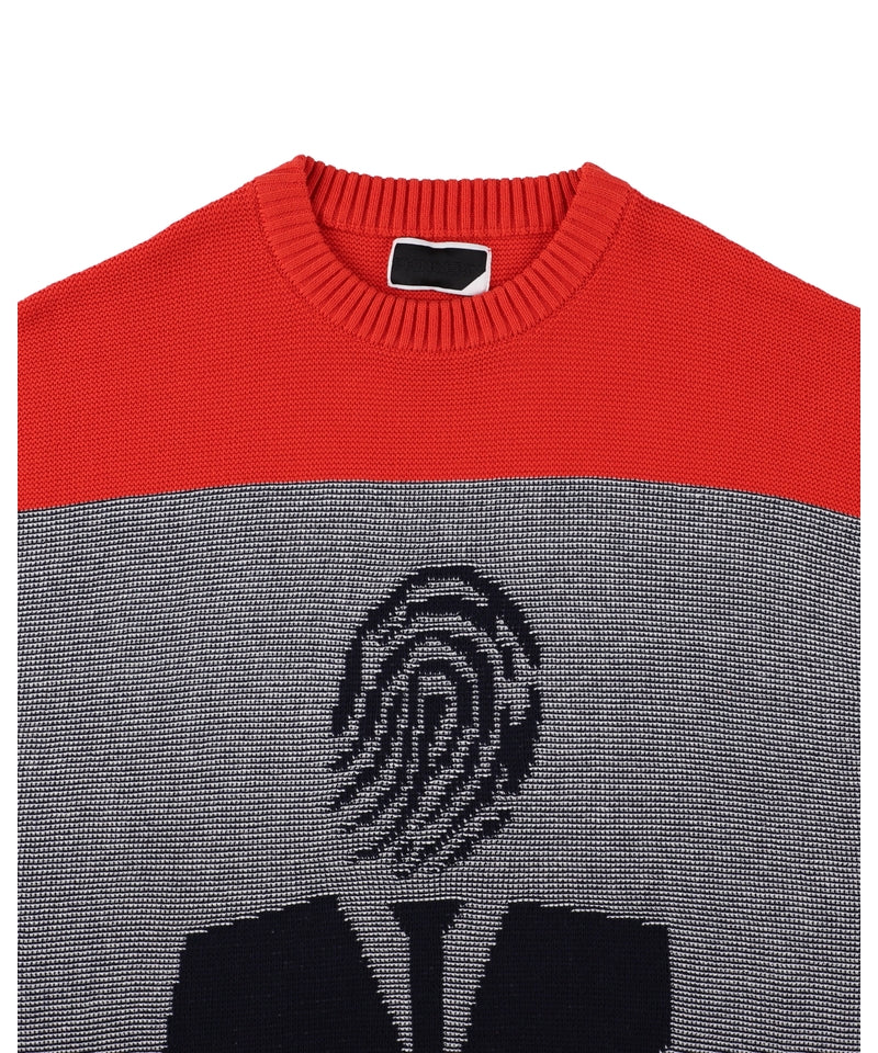 AGENT KNIT SWEATER RED